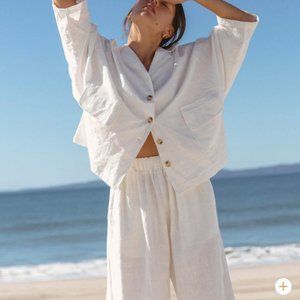 The Lullaby Club White Linen Lounge Set